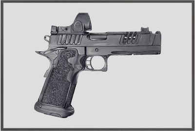 2011 Delta Pistol Painting - Just The Piece