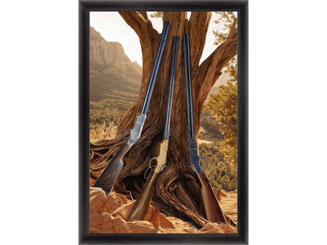 The Three Amigos - 3 Lever Actions Painting – Gun Art
