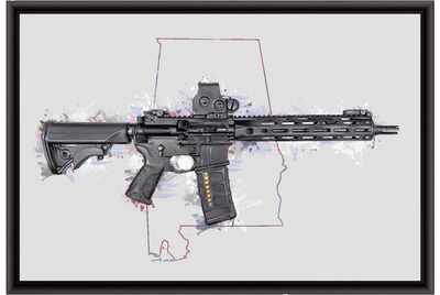 Defending Freedom - Alabama - AR-15 State Painting