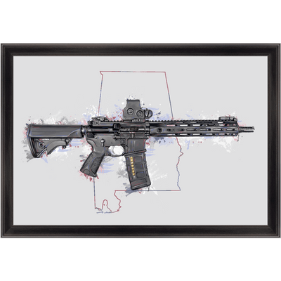 Defending Freedom - Alabama - AR-15 State Painting