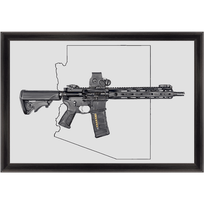 Defending Freedom - Arizona- AR-15 State Painting (Minimal)