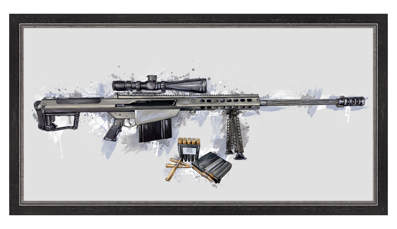The Long-Range Legend - .50 Cal BMG Rifle Painting