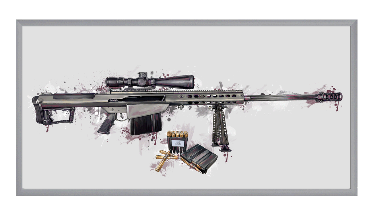 The Long-Range Legend - .50 Cal BMG Rifle Painting