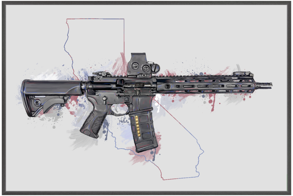 Defending Freedom - California- AR-15 State Painting
