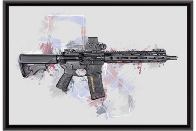 Defending Freedom - California- AR-15 State Painting