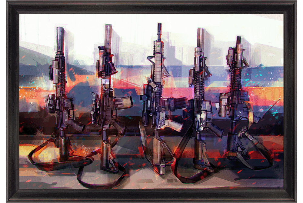 The Lineup - AR15 Painting