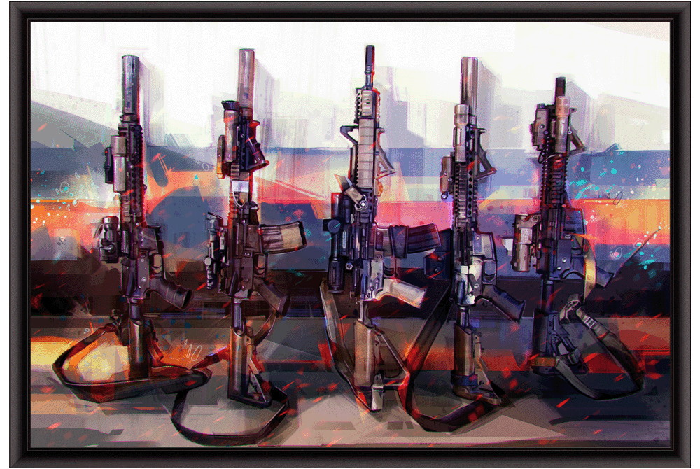 The Lineup - AR15 Painting