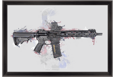 Defending Freedom - Delaware - AR-15 State Painting
