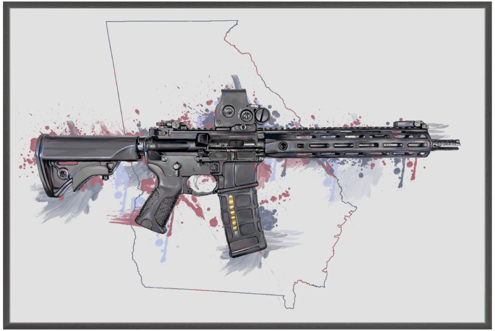 Defending Freedom - Georgia - AR-15 State Painting