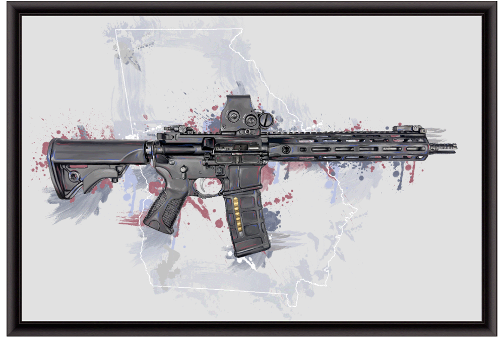 Defending Freedom - Georgia - AR-15 State Painting