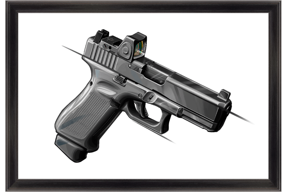 The Last Resort - OG Poly Pistol Painting - Just The Piece