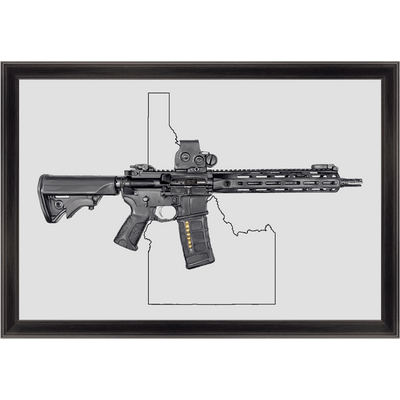 Defending Freedom - Idaho - AR-15 State Painting (Minimal)