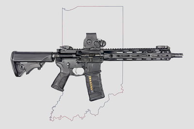 Defending Freedom - Indiana - AR-15 State Painting (Minimal)