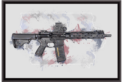 Defending Freedom - Iowa - AR-15 State Painting