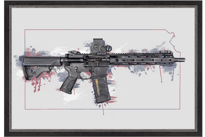 Defending Freedom - Kansas - AR-15 State Painting