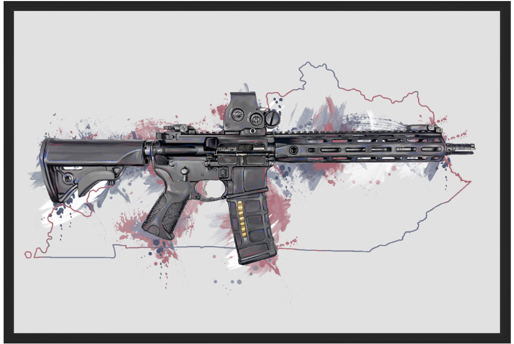 Defending Freedom - Kentucky - AR-15 State Painting