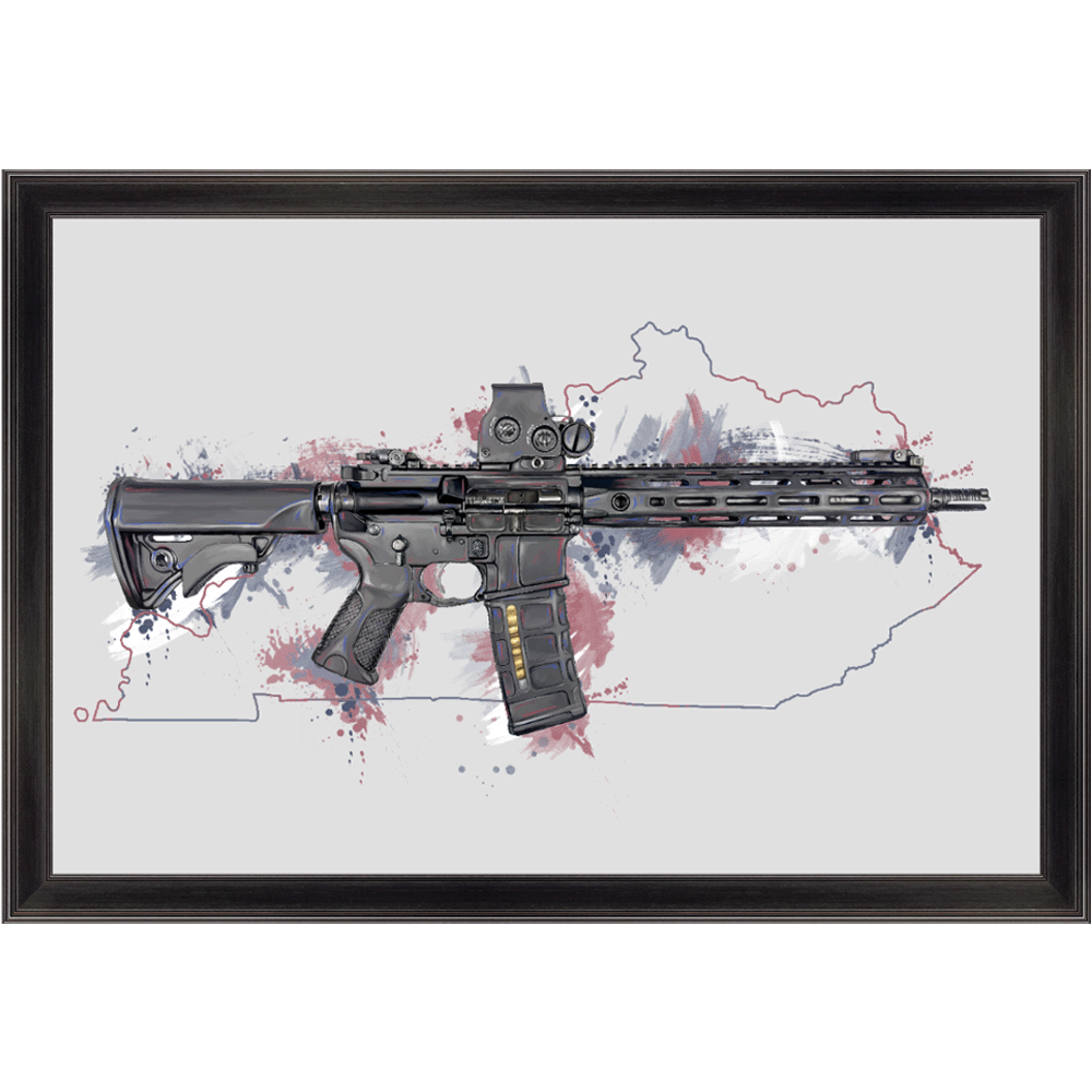 Defending Freedom - Kentucky - AR-15 State Painting