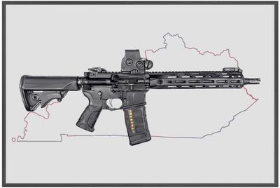 Defending Freedom - Kentucky - AR-15 State Painting (Minimal)