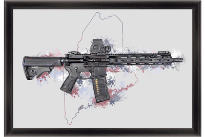 Defending Freedom - Maine - AR-15 State Painting
