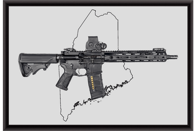 Defending Freedom - Maine - AR-15 State Painting (Minimal)