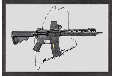 Defending Freedom - Maine - AR-15 State Painting (Minimal)