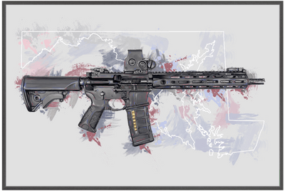 Defending Freedom - Maryland - AR-15 State Painting