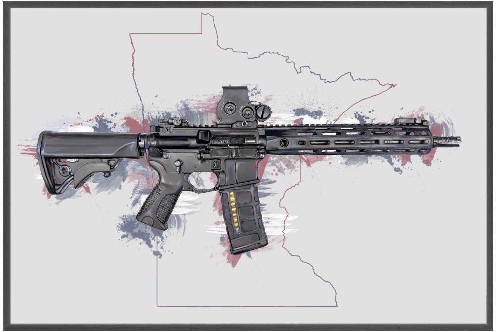 Defending Freedom - Minnesota - AR-15 State Painting