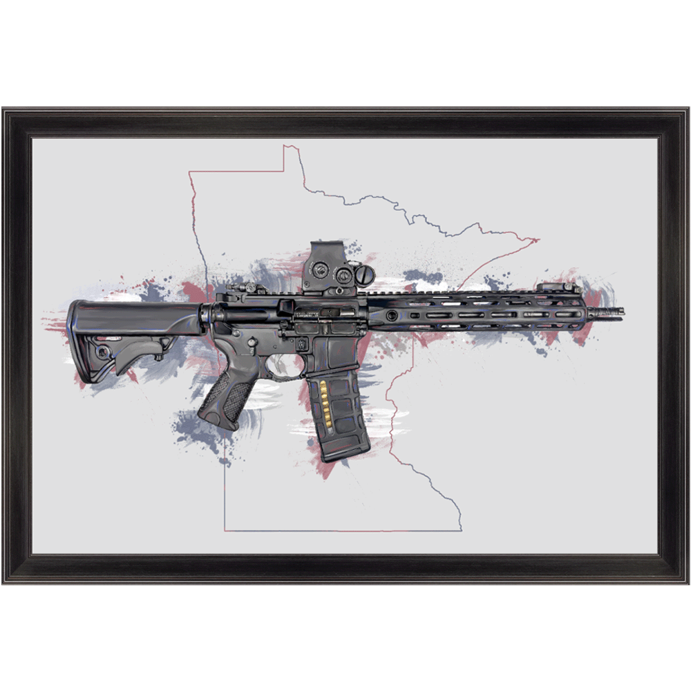 Defending Freedom - Minnesota - AR-15 State Painting