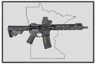 Defending Freedom - Minnesota - AR-15 State Painting (Minimal)