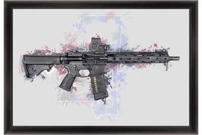Defending Freedom - Mississippi - AR-15 State Painting