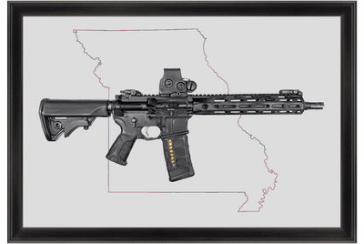 Defending Freedom - Missouri - AR-15 State Painting (Minimal)