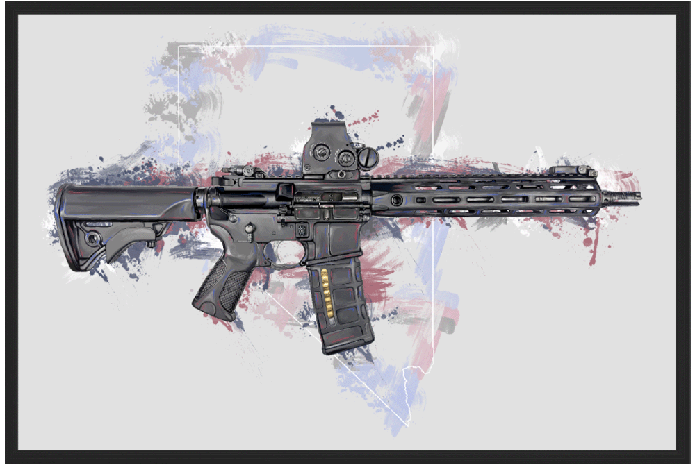 Defending Freedom - Nevada - AR-15 State Painting