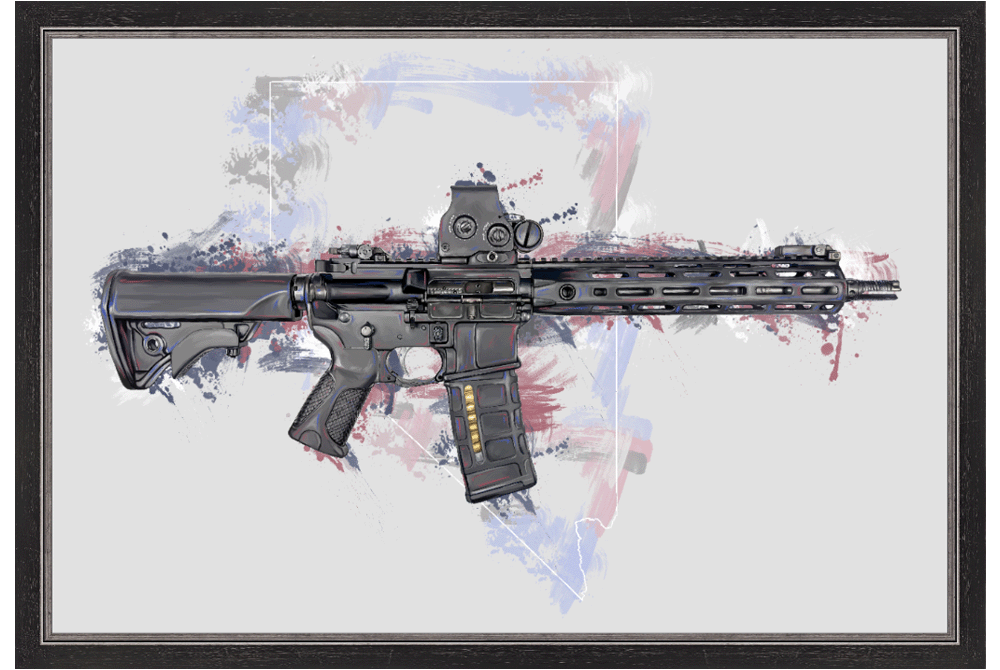Defending Freedom - Nevada - AR-15 State Painting