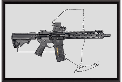 Defending Freedom - New York - AR-15 State Painting (Minimal)