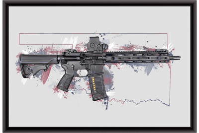 Defending Freedom - Oklahoma - AR-15 State Painting