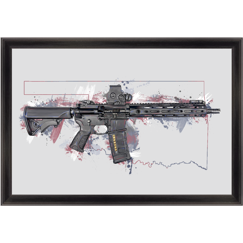 Defending Freedom - Oklahoma - AR-15 State Painting