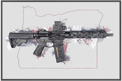 Defending Freedom - Oregon - AR-15 State Painting