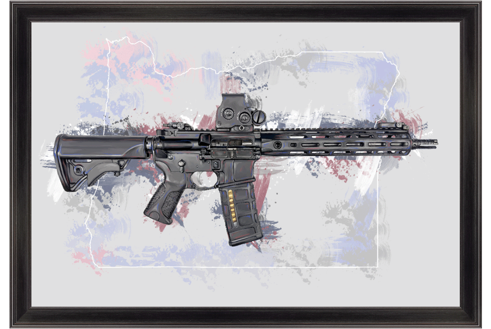 Defending Freedom - Oregon - AR-15 State Painting