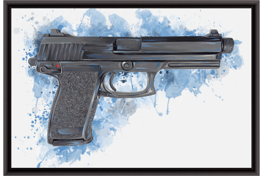Tactical .45 ACP Poly Pistol Painting