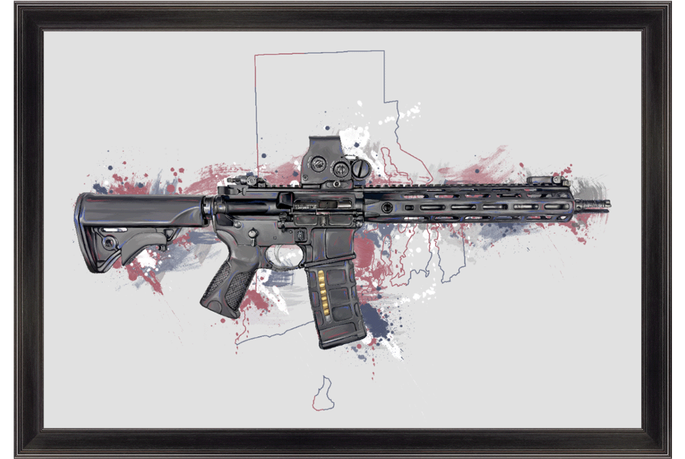 Defending Freedom - Rhode Island - AR-15 State Painting