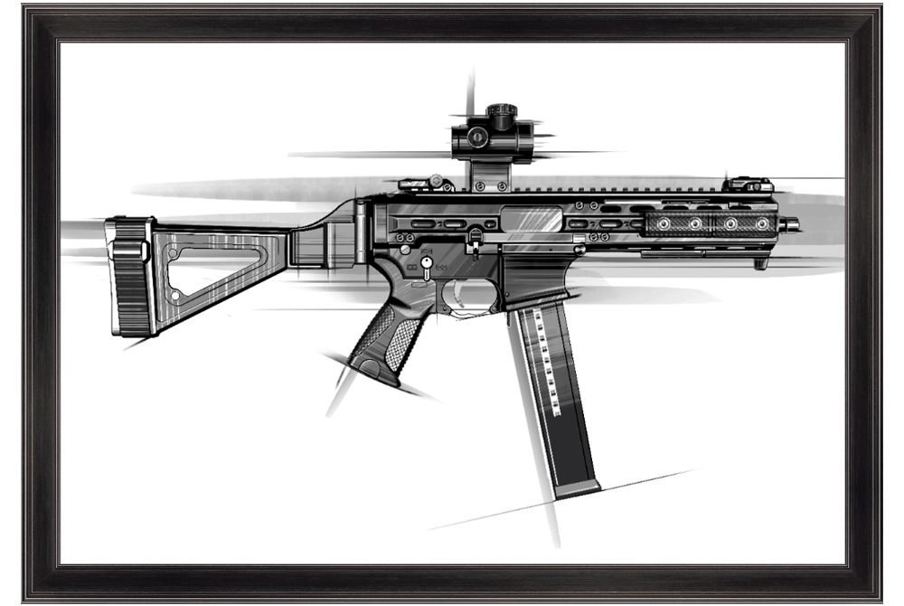.45 Cal SMG Painting