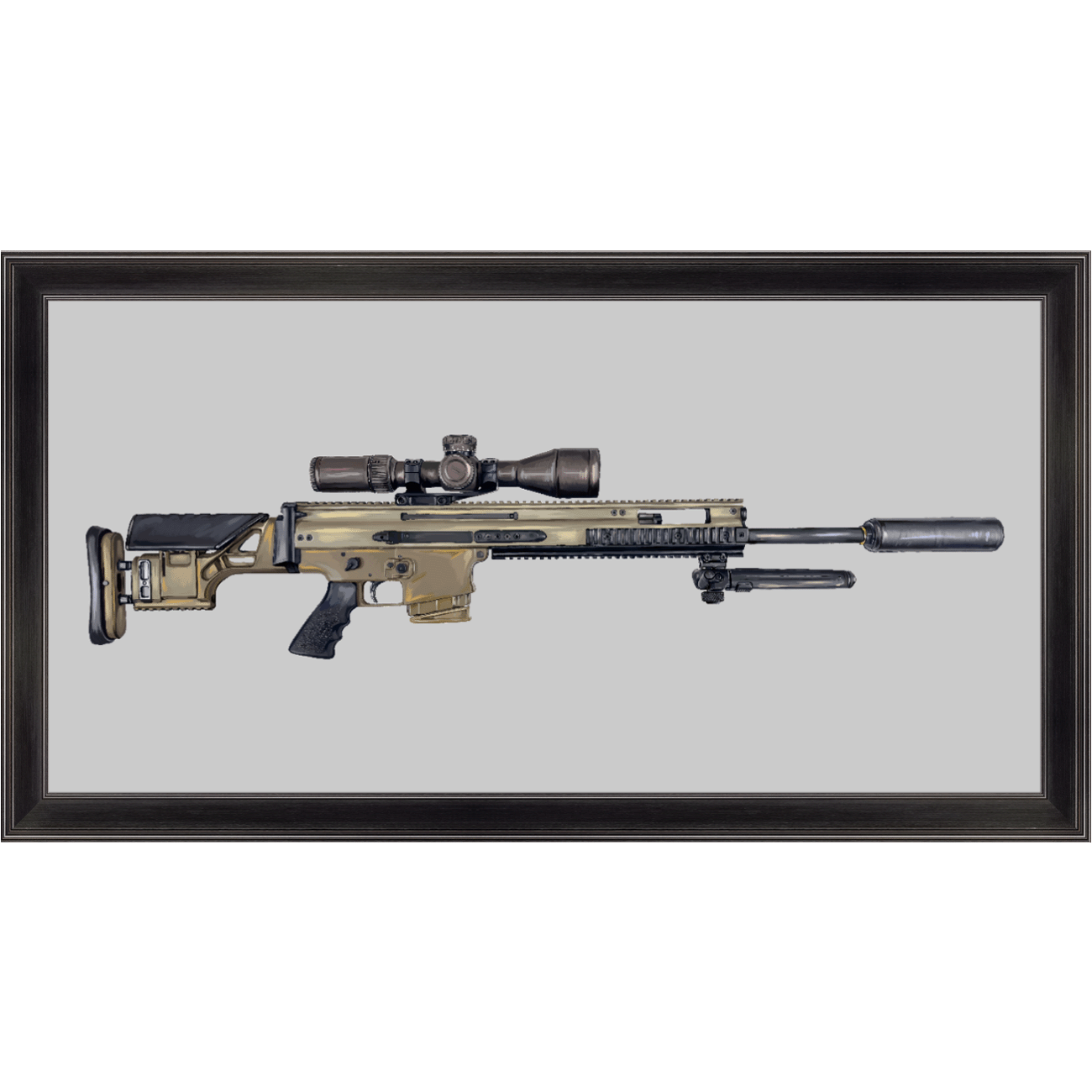 Socom Sniper Rifle Painting - Just The Piece