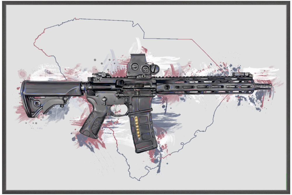 Defending Freedom - South Carolina - AR-15 State Painting