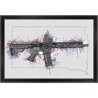 Defending Freedom - South Dakota - AR-15 State Painting