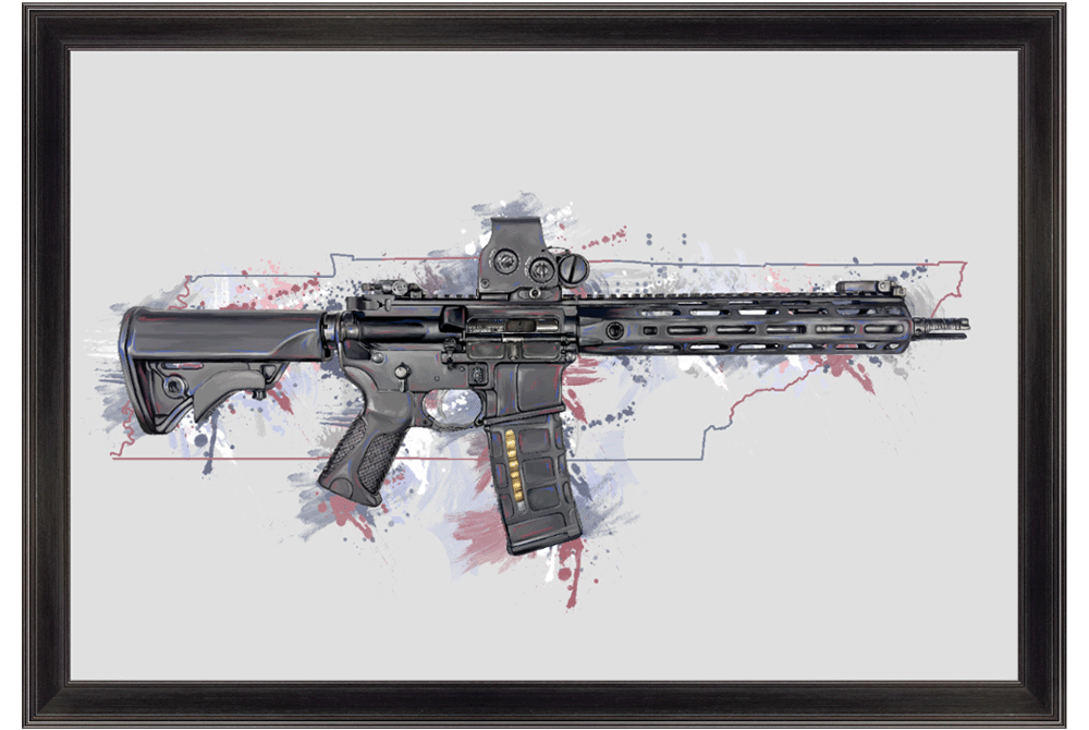 Defending Freedom - Tennessee - AR-15 State Painting