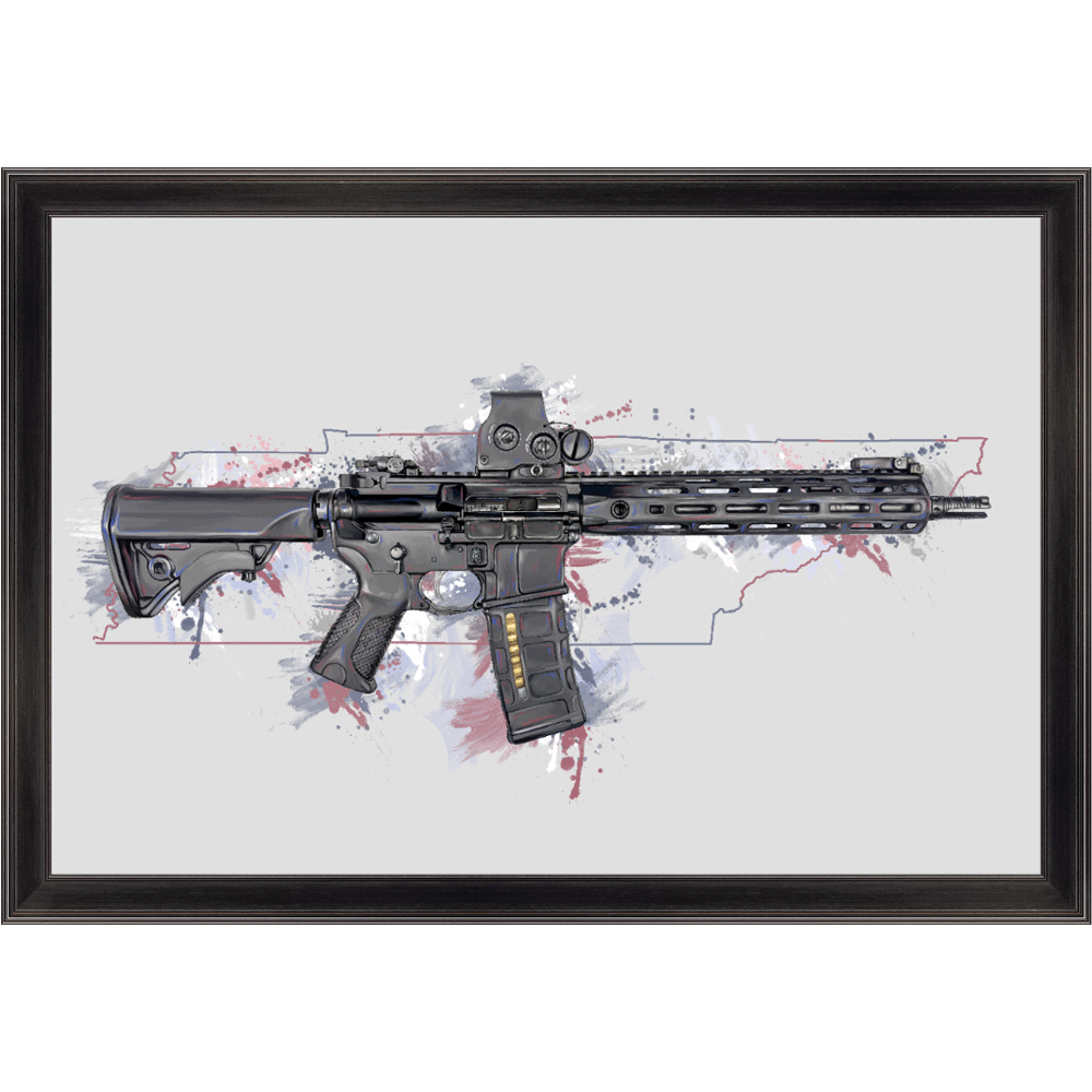 Defending Freedom - Tennessee - AR-15 State Painting