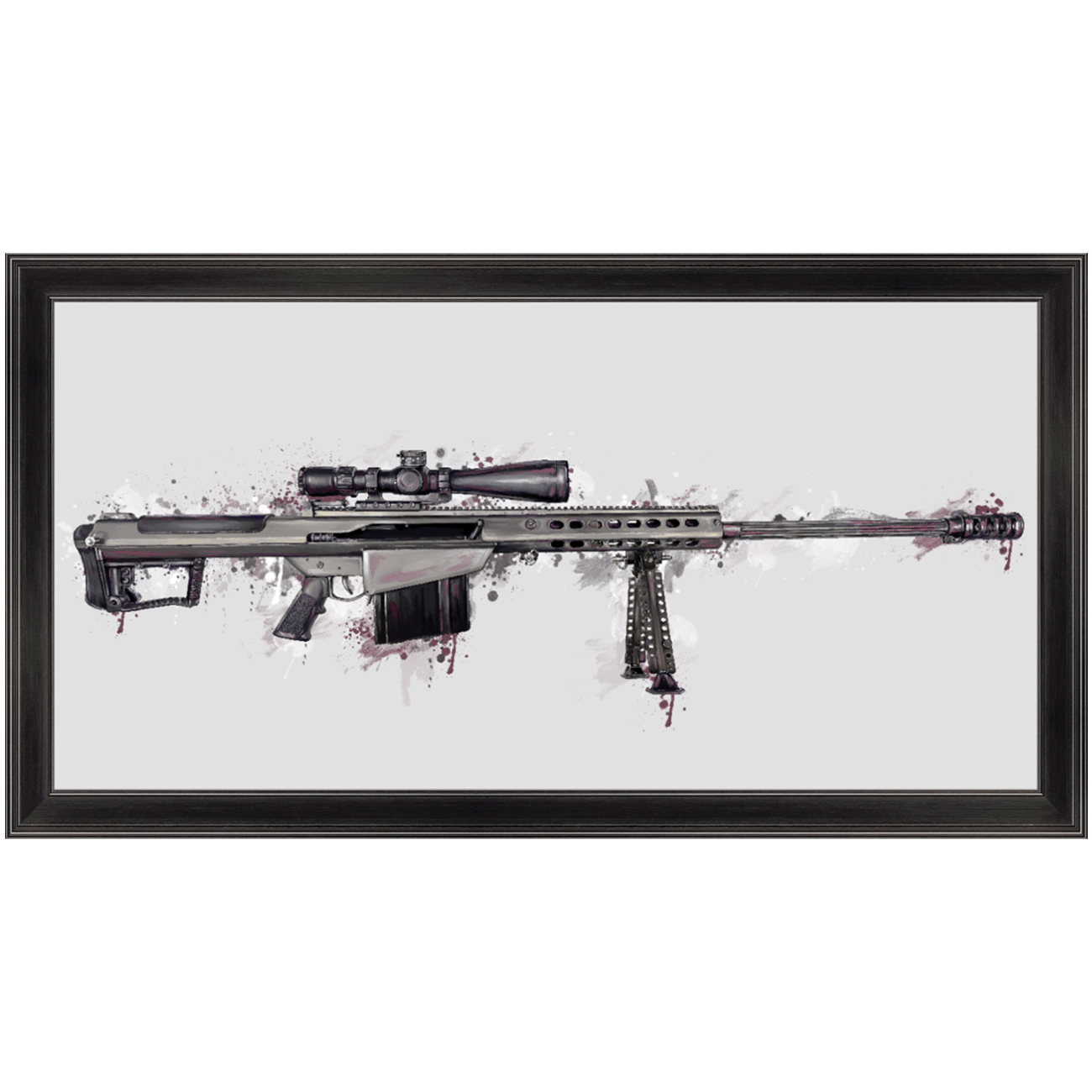The Long-Range Legend - .50 Cal BMG Rifle Painting (Minimal)