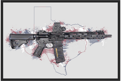 Defending Freedom - Texas - AR-15 State Painting