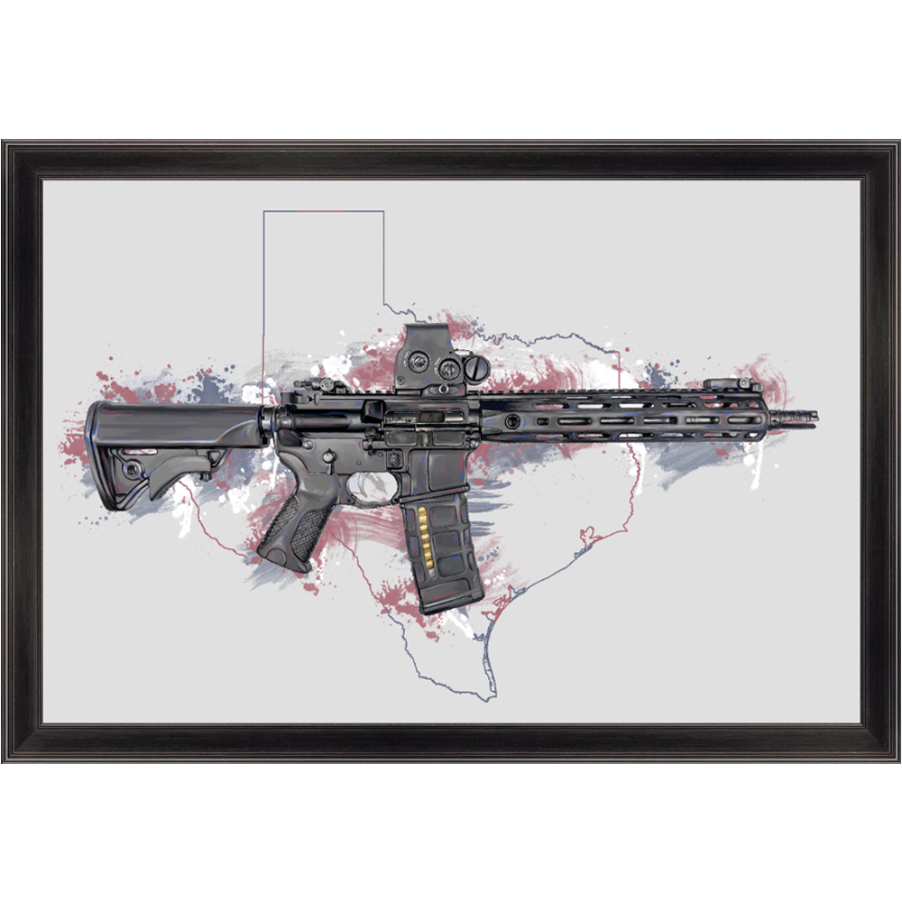 Defending Freedom - Texas - AR-15 State Painting