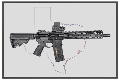 Defending Freedom - Texas - AR-15 State Painting (Minimal)